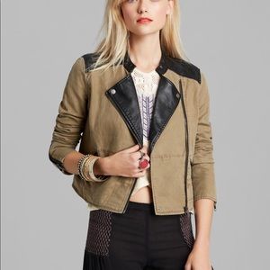 Free People Cropped Moto Jacket